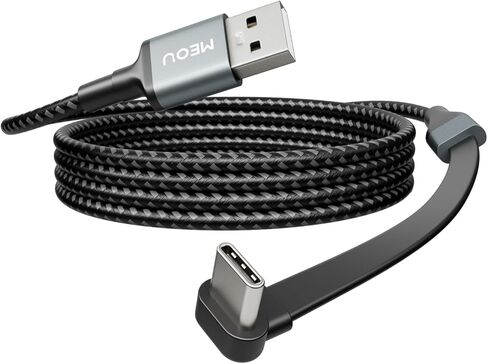 كابل USB إلى USB C 3.3 قدم ، 60W USB A إلى USB C كبل الشحن السريع ، الزاوية اليمنى USB C CORD NYLON من أجل iPhone 16/15 ، iPad Pro ، Samsung Galaxy S21/S22/S23/S24 ، Note 20 10 ، Pixel 8 ، Nintendo إلخ. in Kuwait