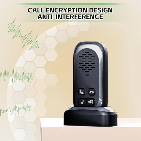 Wireless Intercom Doorbell,1000ft Range Doorbells for Home,Intercom 4 Volume Levels,Rechargeable Battery,Waterproof,Two-Way Communication System for Home Classroom (White) in Kuwait