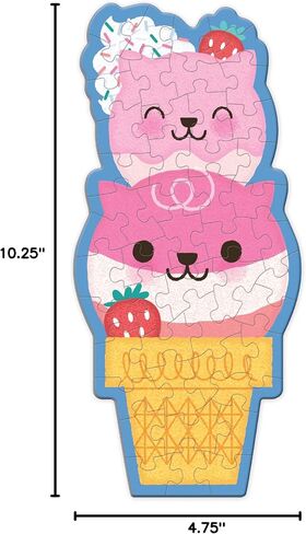 Mudpuppy Bunny Bouquet 48 قطعة Scratch & Sniff على شكل شم مع الرسوم التوضيحية الملونة والممتعة لأرنب عيد الفصح Hoppy وقطع ألغاز معطرة in Kuwait