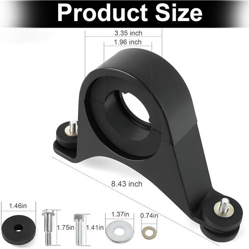 Driveshaft Center Bearing Support Silver Carrier Upgrade for 2005-2014 Dodge Charger/Challenger/Magnum/Chrysler 300 in Saudi Arabia