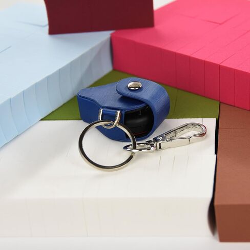 SmartHer Go Plus Case, Go Plus Leather Cover Skins, Portable Design with Keychain Carabiner, Brushed Leather, Blue. in Saudi Arabia