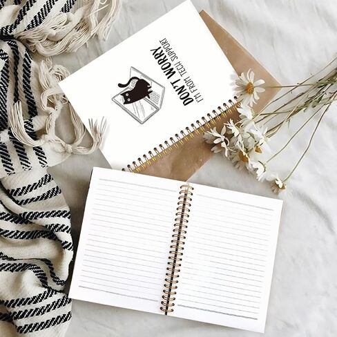 Funny Office Notebooks for Work, Sarcastic Gifts, Office Supplies, I'm Not Bossy I'm Just Aggressively Helpful College Ruled Hardcover Spiral Notebook 5.5x8.3 in Saudi Arabia