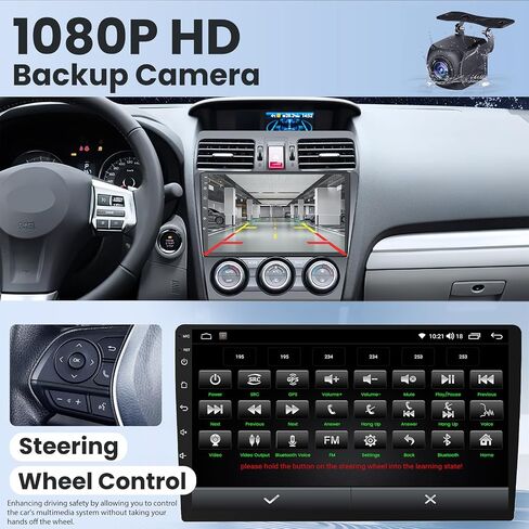 Android 13 Car Radio for Subaru Forester WRX Impreza 2014-2015: Upgrade 1280 * 800 HD Touchscreen Stereo with Wireless Carplay Android Auto Bluetooth 5G Wi-Fi GPS SWC DSP FM Backup Camera - 4GB+32GB in Saudi Arabia