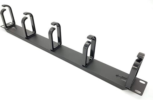 1U 19 "لوحة إدارة كبلات رف الخادم W/D -Ring Hooks - 1U الأسلاك الأفقية أو الأسلاك العمودية والكول - مصنوعة في تايوان (1pc) in Kuwait