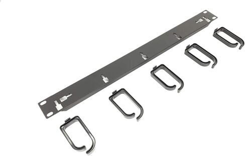 1U 19 "لوحة إدارة كبلات رف الخادم W/D -Ring Hooks - 1U الأسلاك الأفقية أو الأسلاك العمودية والكول - مصنوعة في تايوان (1pc) in Kuwait