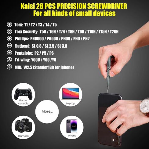 Kaisi 136 in 1 Electronics Repair Tool Kit Professional Precision Screwdriver Set Magnetic Drive Kit with Portable Bag in Saudi Arabia
