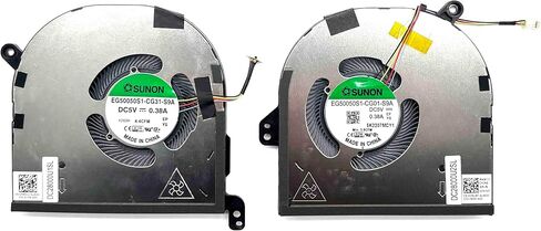 BestParts New Genuine CPU+GPU Cooling Fan Replacement for DELL XPS 15 9530 Laptop, P/N: CN-0594WG CN-0MC4KC, 594WG MC4KC in Kuwait