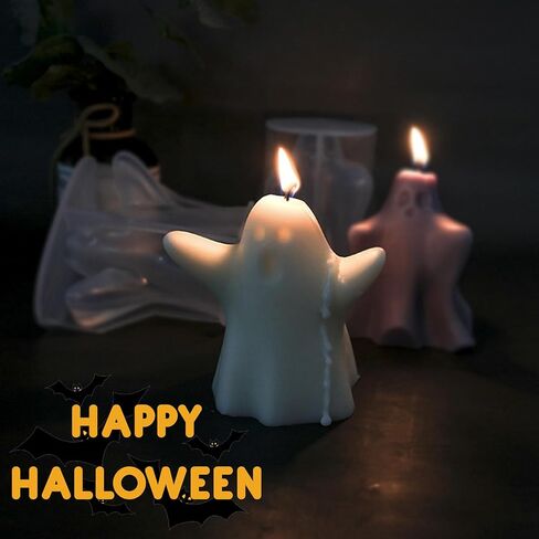 2 Pack Santa Candle Molds Silicone Christmas Candle Molds for Candle Making 3D Santa Claus Molds Xmas Resin Soap Molds for Home Decor in Kuwait