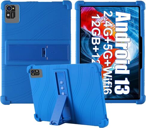 for Xgody 10 inch Tablet Android 13 Tablets Case,BOVUGAC Soft Silicone Adjustable Stand Shockproof Kids Friendly for Xgody N02PRO 10" Tablets case(Blue) in Saudi Arabia