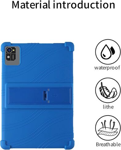 for Xgody 10 inch Tablet Android 13 Tablets Case,BOVUGAC Soft Silicone Adjustable Stand Shockproof Kids Friendly for Xgody N02PRO 10" Tablets case(Blue) in Saudi Arabia