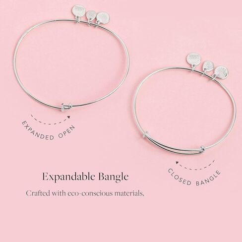 Alex and Ani A21BILY13SAG، لأنني أحبك STEPMOM سوار الإسورة القابل للتوسيع، الذهب العتيق اللامع، الذهب، الأساور in Kuwait