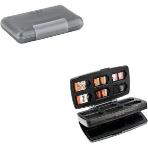 PROfezzion 8 Slots SD Card Holder for SD/SDXC/SDHC Card + 72 Slots Switch Game Card Case Cartridges Holder Wallet