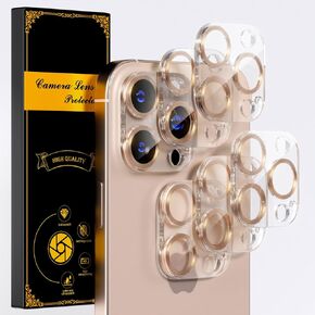 beuxece for 6 Pack iPhone 16 Pro/iPhone 16 Pro Max Camera Lens Protector [Drop Protection] [Case Friendly] [Easy Installation] 9H Tempered Glass Camera Screen Protector Cover Accessories, Clear