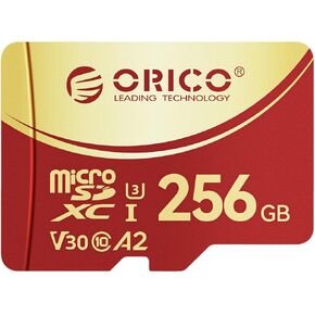 ORICO F3 128GB microSDXC UHS-I Memory Card, 100MB/s, 4K UHD Recoding, U3, Class10, V30, A1, Micro SD for Action Camera, Dash Cam, TF Card