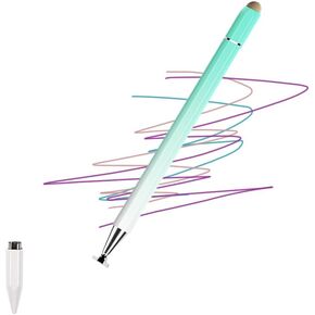 [3-in-1 High Precision Stylus Pen] 3-in-1 Stylus Pen for Touch Screen, High Precision and Sensitivity, Suitable for iPhone/iPad/Android Tablets, Compatible with All Touch Screens,Light Green