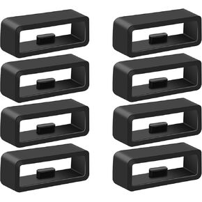 8-Pack Band keepers Compatible with Garmin Forerunner 265/35/235, Forerunner 965 955 945 935 265 255 245 Watch Bands, Silicone Replacement Watch Band Loop/Holder/Retainer Fastener Rings