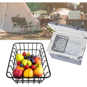 32 QT Cooler Basket for Rtic 32 Cooler Coleman 54 Qt Steel Bulted مع مقسمات ، أقفال ، إدراج ، إكسسوارات الأشرطة