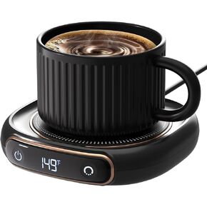 Coffee Mug Warmer, 3 Temp Settings & Auto Shut Off, Mug Warmer for Desk, Electric Beverage Warmer for Coffee/Tea/Milk in Your Home & Office, Coffee Gifts for Women Men Parents (No Cup)
