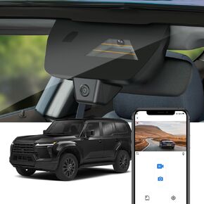 Fitcamx Front 4K+Rear 1080P Dash Cam Adapts for Lexus GX550 Premium Luxury Overtail 2024 2025 (Gen3/J250), OEM Factory Look, Dual HD Video, WiFi & APP, Loop Recording G-Sensor, Easy to Use, 128GB Card