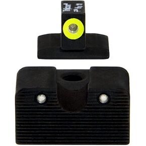 Trijicon CA128Y Novak HD Night Sight Set, Low Mount Dovetail Cut, Yellow Front Lamp