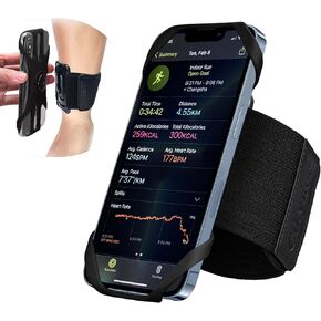 Cikyner Running wristband, Running Phone Holder Sports wristband 360° Rotatable & Detachable Running Phone wristband for 4.5- 7'' iPhone for Gym Jogging Cycling Hiking