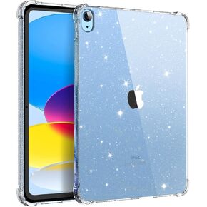 حالة لـ iPad (A16) الجيل الحادي عشر 11 بوصة (2025) ، الجيل العاشر 10.9 بوصة (2022) ، TPU خفيفة الوزن ورقيقة ، مع واقي مصد الهواء ، مضاد للخلع ، مقاوم للأثر المقاوم للصدمة ، واضحة ، واضحة