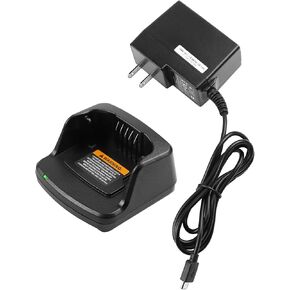 Desktop Charger Compatible with Motorola Radio RMM2050 RMU2040 RMU2043 RMU2080 RMU2080D RMV2080 XT420 XT460 RAV50 Walkie Talkie Charging Dock Cradle Base PMLN6383A PMLN6394 PMNN4434 PMNN4453
