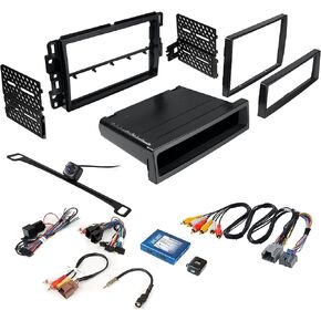مجموعة فردية/مزدوجة DIN Radio Dash For 2007-2013 Chevy Silverado ، Tahoe ، Suburban ، Yukon ، GMC Sierra W/Radio Control ، Contering Wheel Control