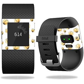 MightySkins Skin Compatible with Fitbit Surge Cover Skins Sticker Watch Yellow Poppy