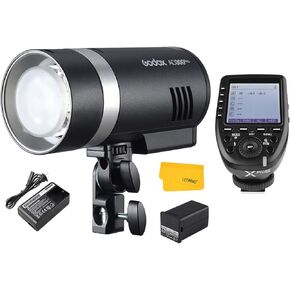 Godox AD300Pro AD300 Pro Strobe Flash, Studio/Outdoor Flash with 300Ws 2.4G 1/8000s HSS Flash with GODOX XPro-N Flash Trigger for Nikon DSLR Camera