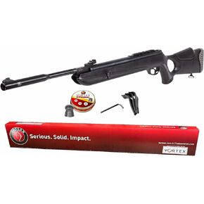 Hatsan Mod 130S Carnivore .30 Cal 600 FPS / 34 FPE - Big bore Break Barrel Air Rifle .30 Caliber w/Vortex Piston & QuietEnergy (QE)| Medium Game air Gun + Wearable4U Pack of 100x Pellets Bundle