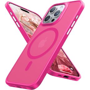 TORRAS Magnetic Guardian Designed for iPhone 14 Pro Max Case [Military Grade Drop Tested] [Compatible with MagSafe] Slim Translucent Matte Case for iPhone 14 Pro Max Phone Case 6.7", Mystic Black