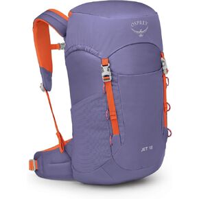 Osprey Jet 28L Kid's Hiking Backpack, Green Canopy