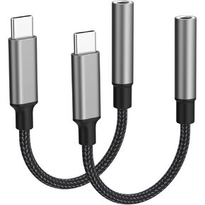 Apple MFi Certified Lightning to 3.5 mm Headphone Jack Adapter for iPhone 14, 2 Pack Headphone Adapter AUX Audio Converter Dongle for iPhone 14 Pro Max 13 12 11 XS XR X 8 7 iPad
