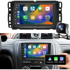 Radio Android Car Radio for GMC Sierra Yukon Buick Enclave ، لشيفروليه تشيفي سيلفرادو 2007-2013 ، استريو سيارة شاشة تعمل باللمس ، وحدات رأس Carplay Android Auto ، GPS Navigator ، WiFi ، SWC ، FM ، Camera