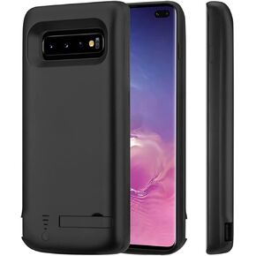 Battery Case for Galaxy S10e, 5000mAh Batteri Charging Cases for Samsung Galaxy S10E Rechargeable External Backup Power Bank Charger Cover, Extended Your Phone Life Black