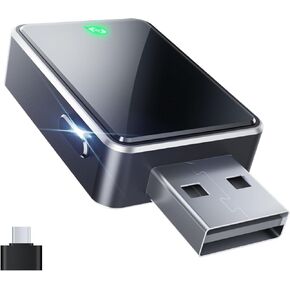 Kello Wireless CarPlay Adapter - Convert Wired to Wireless with One-Click Multi-Device Switch, Fast Auto-Connection, Support iOS 10+/Android 11+, OTA Upgrade
