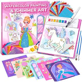 Paint with Water Coloring Books, Art & Craft Activity, Princess No Mess Art for Kids Ages 4-8, Craft Kits & Supplies, DIY Creative Activity, Presents for Girls & Boys