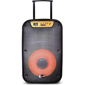 Moonki Sound MS-115B Active PA System Bluetooth Speaker with Microphone - Black