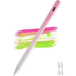 Fast Charge iPad Stylus Pencil 2018-2024,Stylus Pen for iPad with Palm Rejection &Tilt Sensitivity,Drawing Tablet Pencil for iPad Pro 11"/12.9", iPad Mini 5/6, iPad Air 3/4/5, iPad 6/7/8/9/10-White