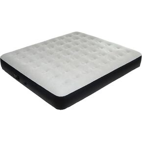 DIMAR GARDEN Twin Size Air Mattress with Built-in Pump, Inflatable Flocked AirBed Blow Up Mattress