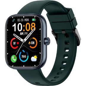 Smart Watch(Answer/Make Call), 1.83" Smartwatch for Men Women, 110+ Sport Modes, Heart Rate/Sleep/Spo2 Monitor, IP68 Waterproof, Pedometer, HD Touchscreen, Activity Tracker for Android iOS, Black