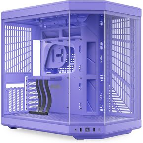HYTE Y70 Touch Infinite Dual Chamber ATX Mid Tower Modern Aesthetic Case with Integrated 2.5K LCD Touchscreen - Pitch Black