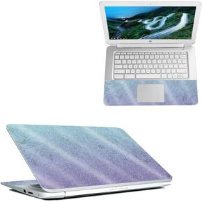 MightySkins Glossy Glitter Skin for HP Chromebook 14" (2018) - Gradient Marble | Protective, Durable High-Gloss Glitter Finish | Easy to Apply, Remove, and Change Styles | Made in The USA