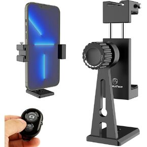 Metal Phone Tripod Mount - UniMount 360 Pro Heavy Duty iPhone Tripod Mount with Bluetooth Remote Shutter