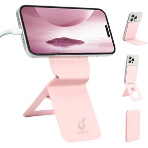 حامل الهاتف ، Magneitc Tripod Tripod Stand for iPhone 16/15/14/13/12 ، تصميم قابل للطي محمول ، ضبط الزاوية ، الأرجواني