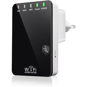 300Mbps WiFi Extender Signal Booster, Cover Up to 4500 Sq.ft & 45 Devices, WiFi Repeater Internet Amplifier with Ethernet Port & WPS Button,Support AP/Repeater Mode-802.11B/G/N