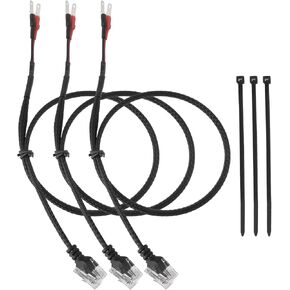 3PCS RJ11 Car Radar Detector Hardwire Power Cord with 3 Cable Ties Compatible with Hydencamm Escort Compatible with Valentine One 12V Length 41.5cm
