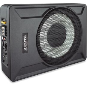 DANOM Slim Active Subwoofer 8" 100 W - Under-Seat Powered Subwoofer Compact Car Audio Subwoofers for Car/Truck 8 Inch Kit