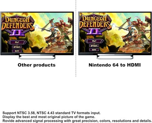 Nintendo64 إلى HDMI Converter ، HD Link Cable N64 إلى تلفزيون HDMI جديد ، سدادة وتشغيل ، استعادة شاشة اللعبة in Saudi Arabia